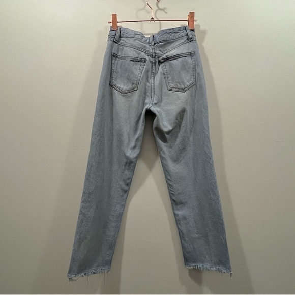 J GALT BRANDY MELVILLE Straight Leg Raw Hem Jeans M - Picture 10 of 10